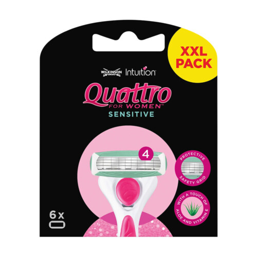 wilkinson-sword-quattro-for-women-sensitive-new-design-rasierklingen-6er