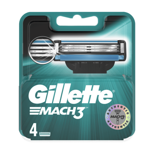 Gillette Mach3 Razor Blades 4 CT