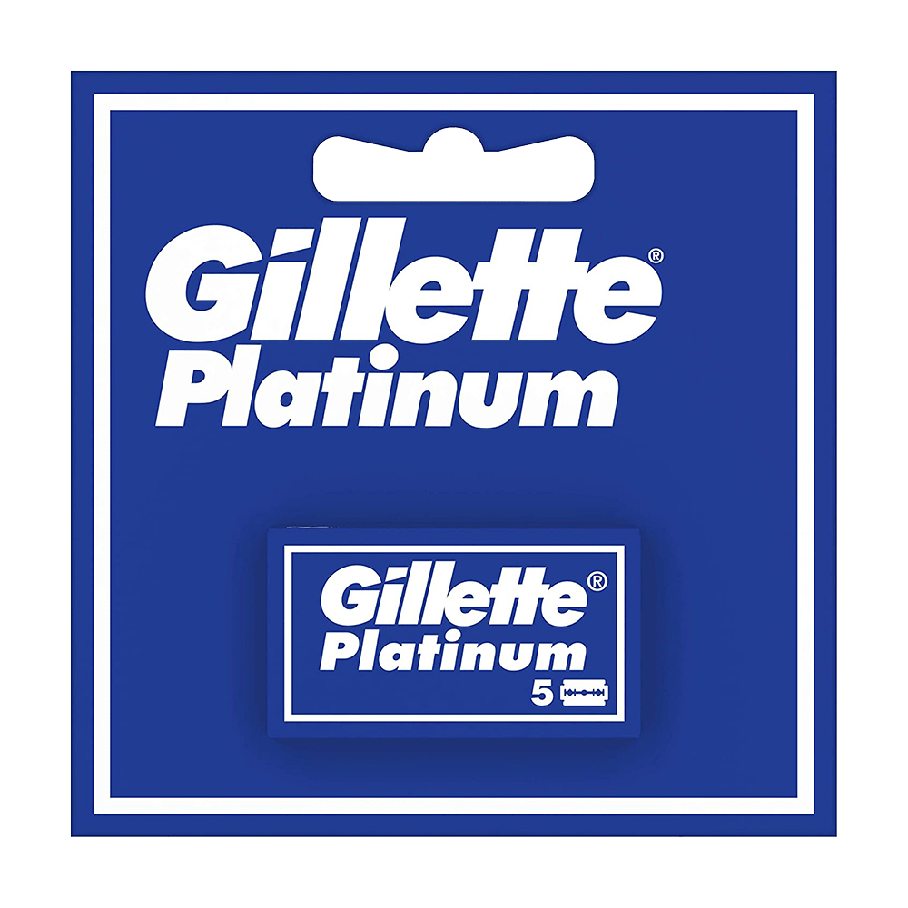 GILLETTE PLATINUM DOUBLE EDGE RASIERKLINGEN 5ER
